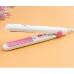 Ingrijire personala si Cosmetice - Aparate & accesorii ingrijire personala - Hair styling - Placi de indreptat parul - Mini Placa de Indreptat Par Alb Portabila – Ceramica ABYZ™ Ideal pentru Calatorii - Infinity.ro