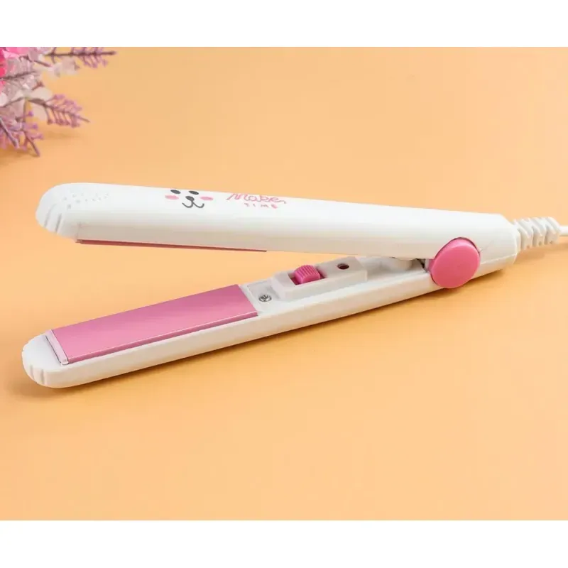 Ingrijire personala si Cosmetice - Aparate & accesorii ingrijire personala - Hair styling - Placi de indreptat parul - Mini Placa de Indreptat Par Alb Portabila – Ceramica ABYZ™ Ideal pentru Calatorii - Infinity.ro