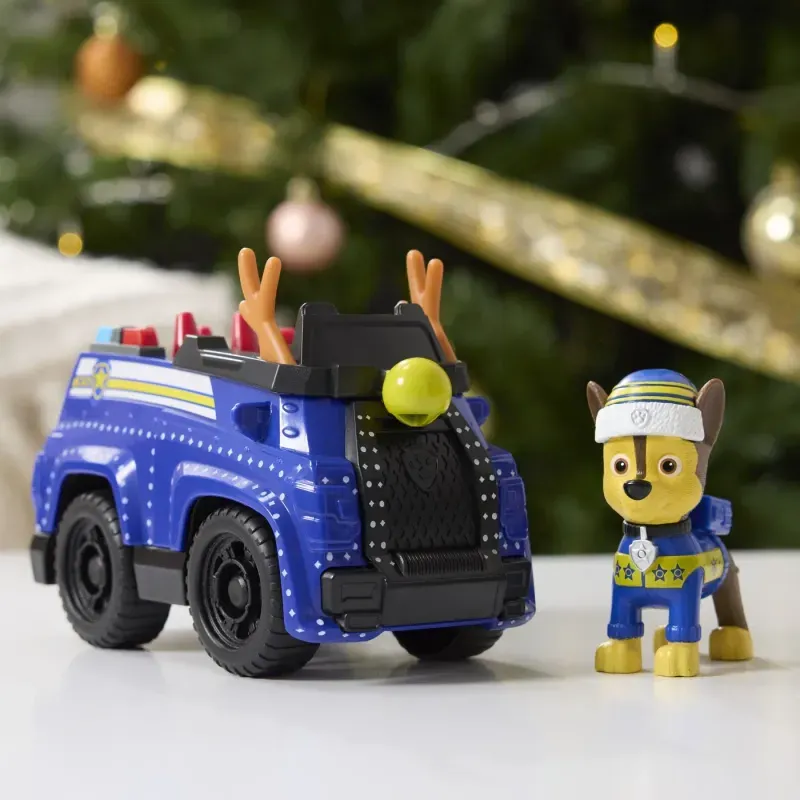 Jucarii, Copii si Bebe - Jucarii si jocuri - Figurine - Patrula Catelusilor Vehicul Si Figurina Chase Cu Accesorii De Craciun - Infinity.ro