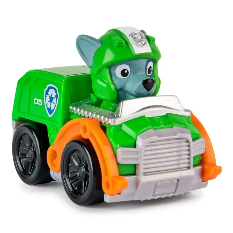 Jucarii, Copii si Bebe - Jucarii si jocuri - Vehicule si jucarii cu telecomanda - Masinute - Patrula Catelusilor Pup Squad Racers Air Rescue Vehicul Metalic Rocky Scara 1 La 55 - Infinity.ro