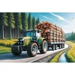 Jucarii, Copii si Bebe - Jucarii si jocuri - Jocuri si puzzle - Puzzle - Puzzle Trefl 100 Tractor Forestier Cu Lemne - Infinity.ro