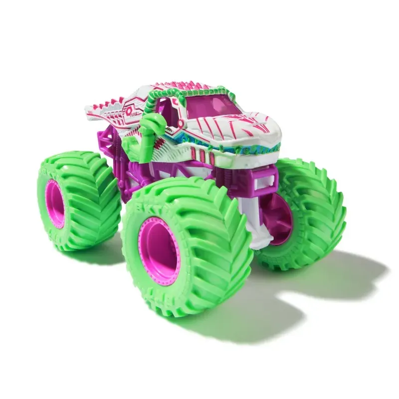 Jucarii, Copii si Bebe - Jucarii si jocuri - Vehicule si jucarii cu telecomanda - Masinute - Monster Jam Nitro Neon Masinuta Metalica Thunderroarus Scara 1 La 64 - Infinity.ro