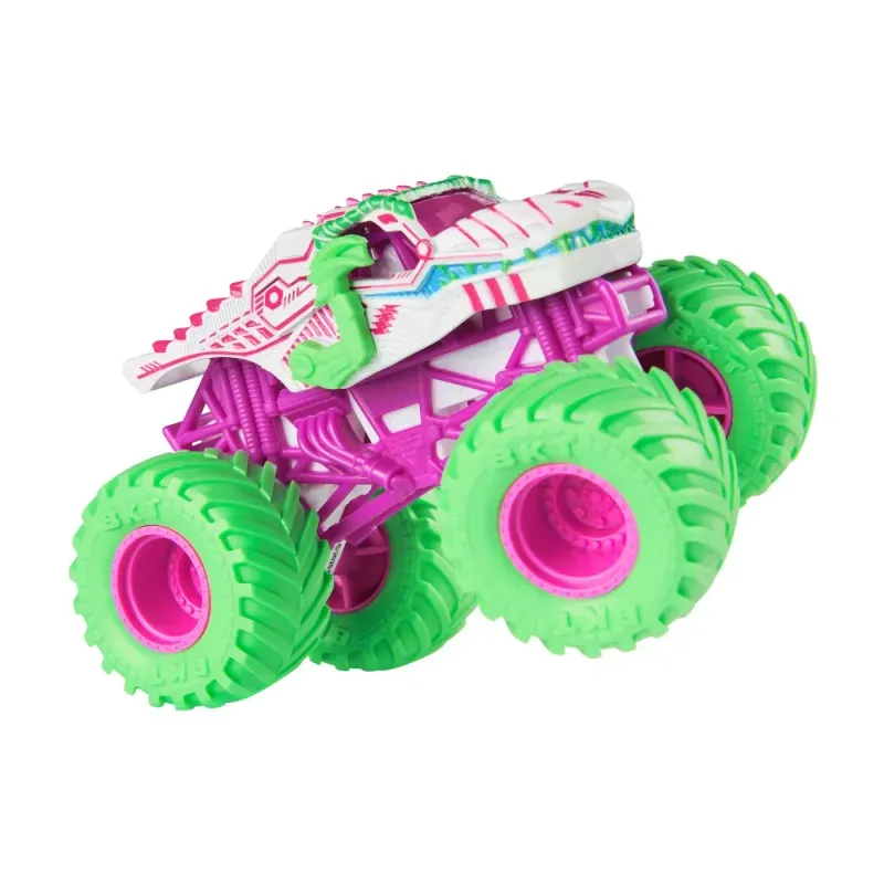 Jucarii, Copii si Bebe - Jucarii si jocuri - Vehicule si jucarii cu telecomanda - Masinute - Monster Jam Nitro Neon Masinuta Metalica Thunderroarus Scara 1 La 64 - Infinity.ro