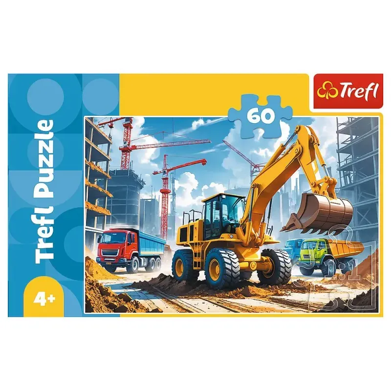 Jucarii, Copii si Bebe - Jucarii si jocuri - Jocuri si puzzle - Puzzle - Puzzle Trefl 60 Excavator - Infinity.ro