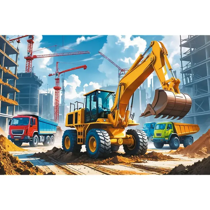 Jucarii, Copii si Bebe - Jucarii si jocuri - Jocuri si puzzle - Puzzle - Puzzle Trefl 60 Excavator - Infinity.ro