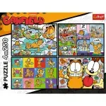 Jucarii, Copii si Bebe - Jucarii si jocuri - Jocuri si puzzle - Puzzle - Puzzle Trefl 4x250 Lui Garfield Nu Ii Place Ziua De Luni - Infinity.ro