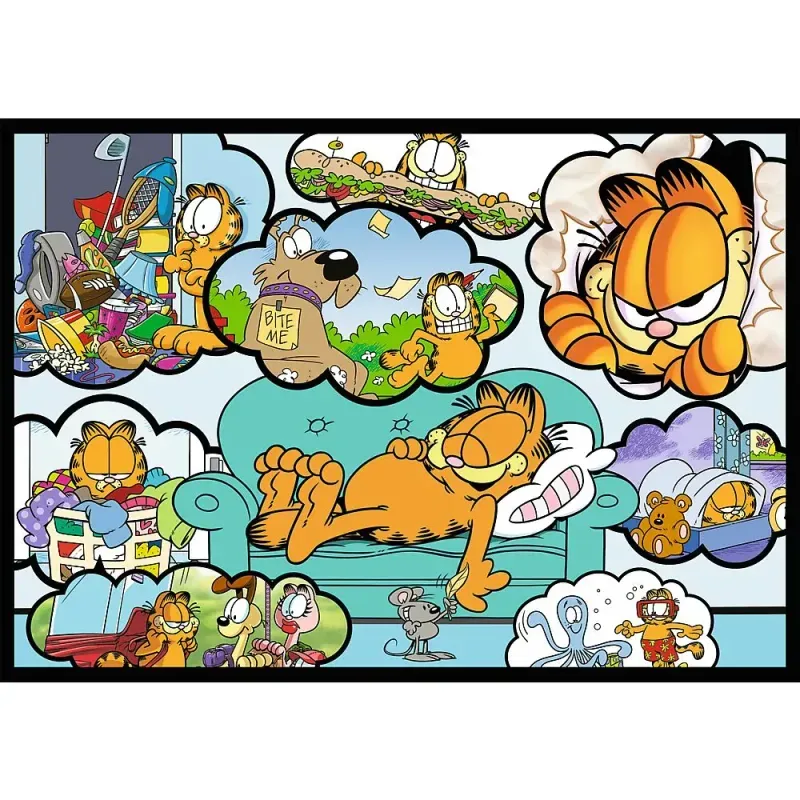 Jucarii, Copii si Bebe - Jucarii si jocuri - Jocuri si puzzle - Puzzle - Puzzle Trefl 4x250 Lui Garfield Nu Ii Place Ziua De Luni - Infinity.ro