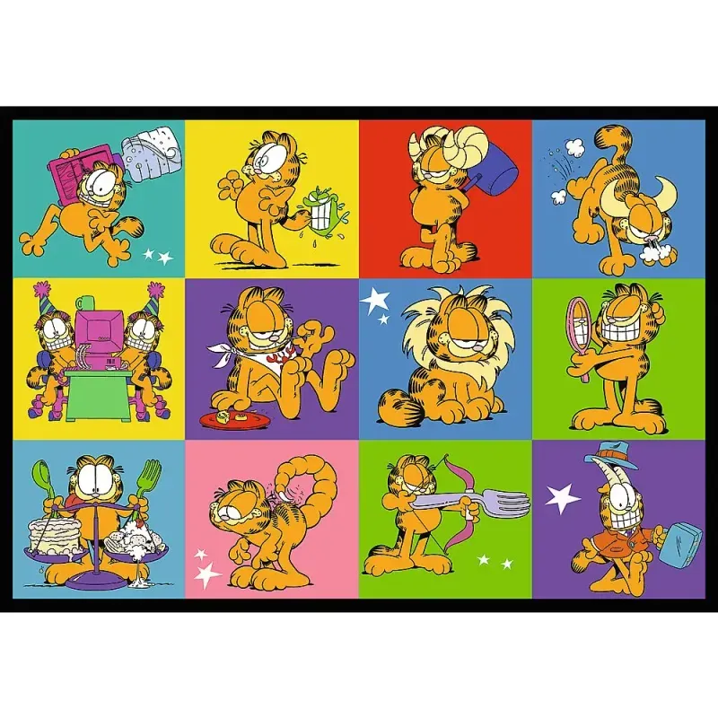 Jucarii, Copii si Bebe - Jucarii si jocuri - Jocuri si puzzle - Puzzle - Puzzle Trefl 4x250 Lui Garfield Nu Ii Place Ziua De Luni - Infinity.ro
