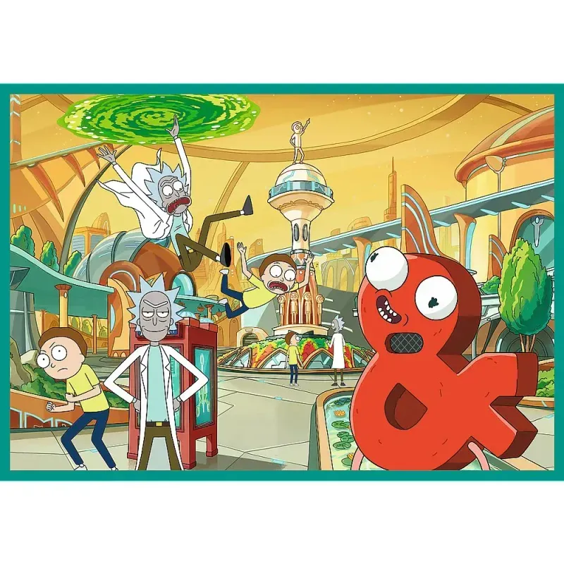 Jucarii, Copii si Bebe - Jucarii si jocuri - Jocuri si puzzle - Puzzle - Puzzle Trefl 4x250 Lumea Intortocheata A Lui Rick Si Morty - Infinity.ro