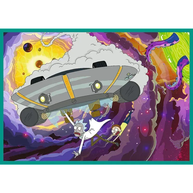 Jucarii, Copii si Bebe - Jucarii si jocuri - Jocuri si puzzle - Puzzle - Puzzle Trefl 4x250 Lumea Intortocheata A Lui Rick Si Morty - Infinity.ro