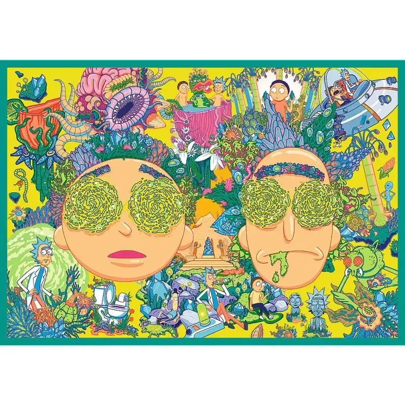 Jucarii, Copii si Bebe - Jucarii si jocuri - Jocuri si puzzle - Puzzle - Puzzle Trefl 4x250 Lumea Intortocheata A Lui Rick Si Morty - Infinity.ro