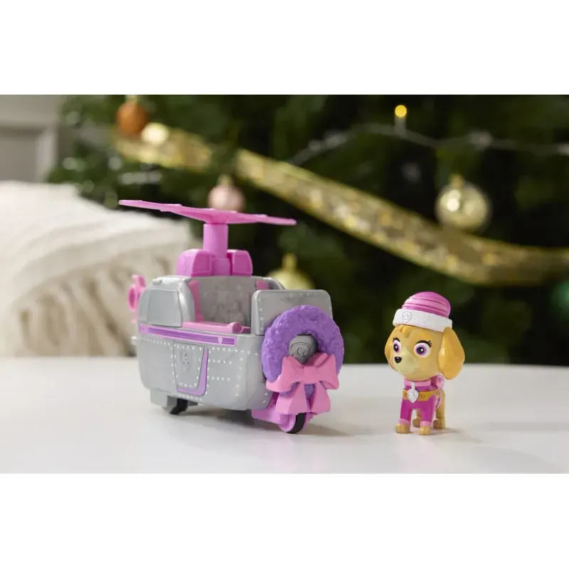 Jucarii, Copii si Bebe - Jucarii si jocuri - Figurine - Patrula Catelusilor Vehicul Si Figurina Skye Cu Accesorii De Craciun - Infinity.ro