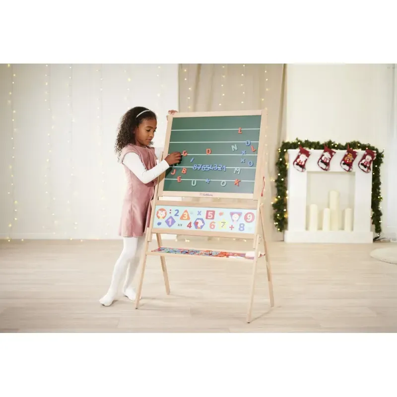 Jucarii, Copii si Bebe - Jucarii si jocuri - Jucarii & jocuri educative - Jucarii interactive - Eichhorn Tabla Magnetica Din Lemn 42x66x110cm - Infinity.ro