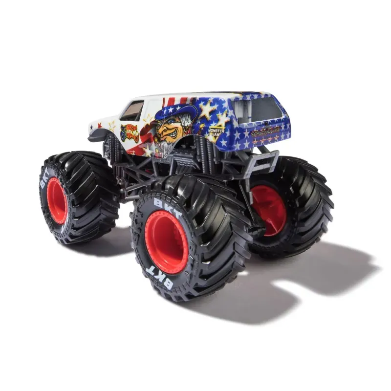 Jucarii, Copii si Bebe - Jucarii si jocuri - Vehicule si jucarii cu telecomanda - Masinute - Monster Jam Masinuta Metalica Jester Scara 1 La 64 - Infinity.ro