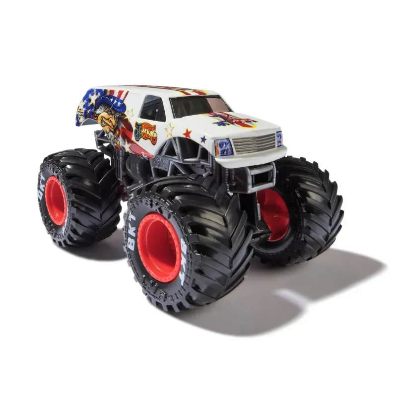 Jucarii, Copii si Bebe - Jucarii si jocuri - Vehicule si jucarii cu telecomanda - Masinute - Monster Jam Masinuta Metalica Jester Scara 1 La 64 - Infinity.ro
