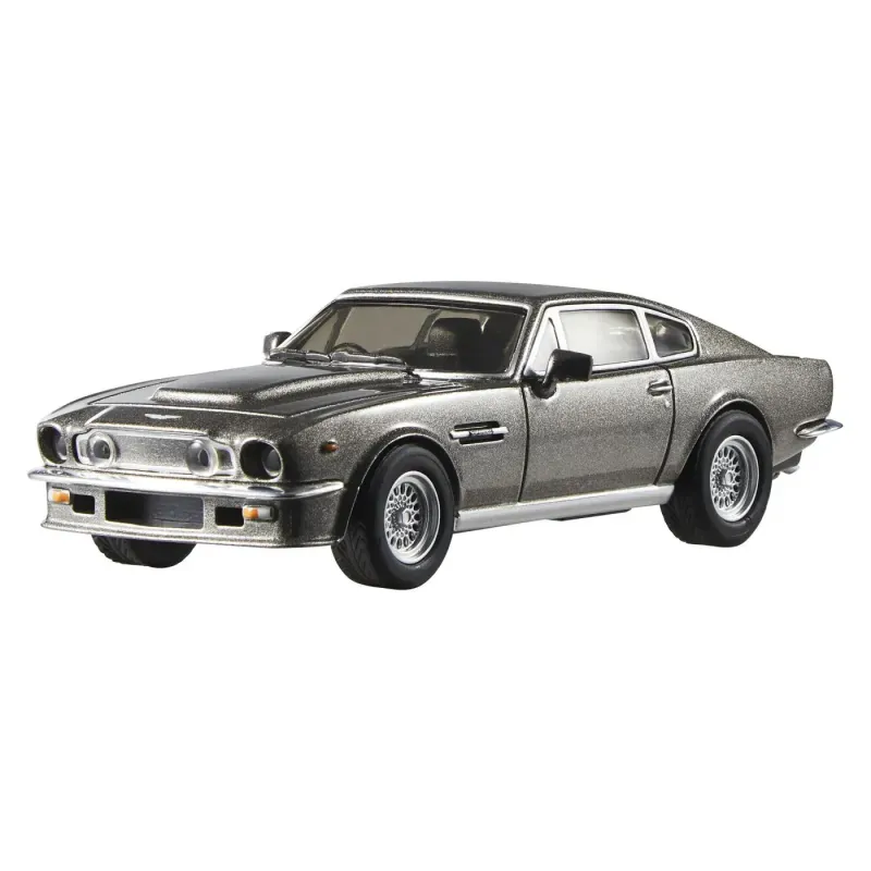 Jucarii, Copii si Bebe - Jucarii si jocuri - Vehicule si jucarii cu telecomanda - Masinute - Hot Wheels Premium Real Riders Masinuta Metalica Aston Martin V8 Vantage 1985 Scara 1 La 43 - Infinity.ro