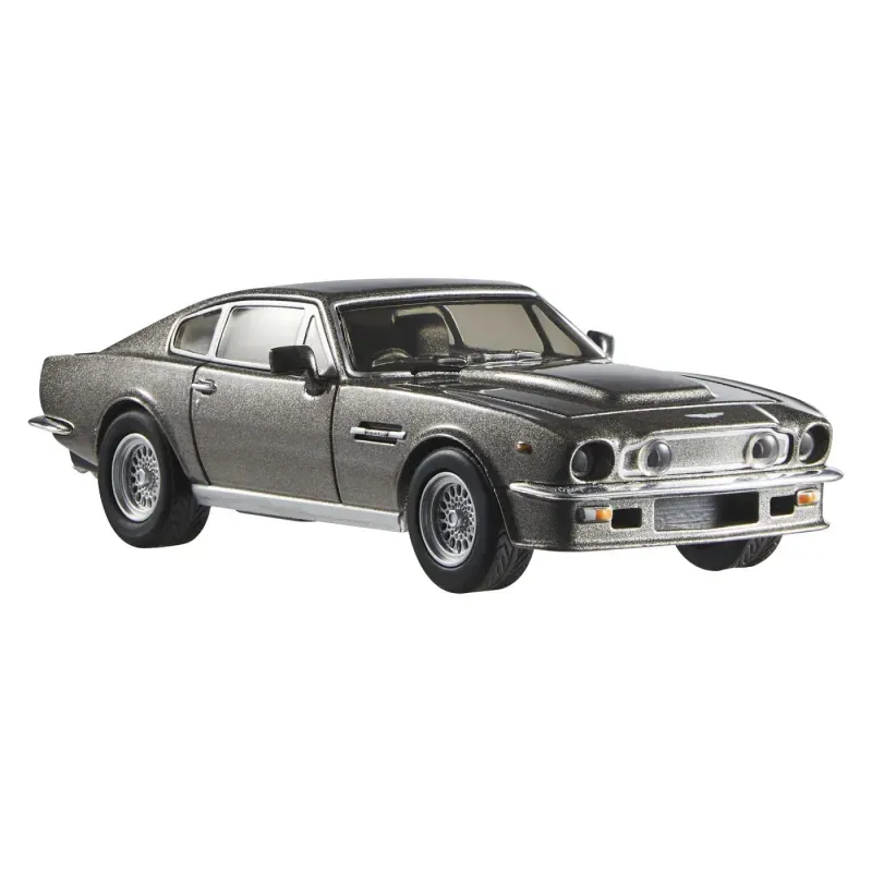 Jucarii, Copii si Bebe - Jucarii si jocuri - Vehicule si jucarii cu telecomanda - Masinute - Hot Wheels Premium Real Riders Masinuta Metalica Aston Martin V8 Vantage 1985 Scara 1 La 43 - Infinity.ro