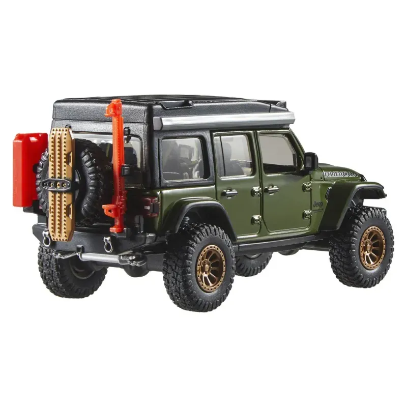 Jucarii, Copii si Bebe - Jucarii si jocuri - Vehicule si jucarii cu telecomanda - Masinute - Hot Wheels Premium Real Riders Masinuta Metalica Jeep Wrangler 392 Rubicon Scara 1 La 43 - Infinity.ro