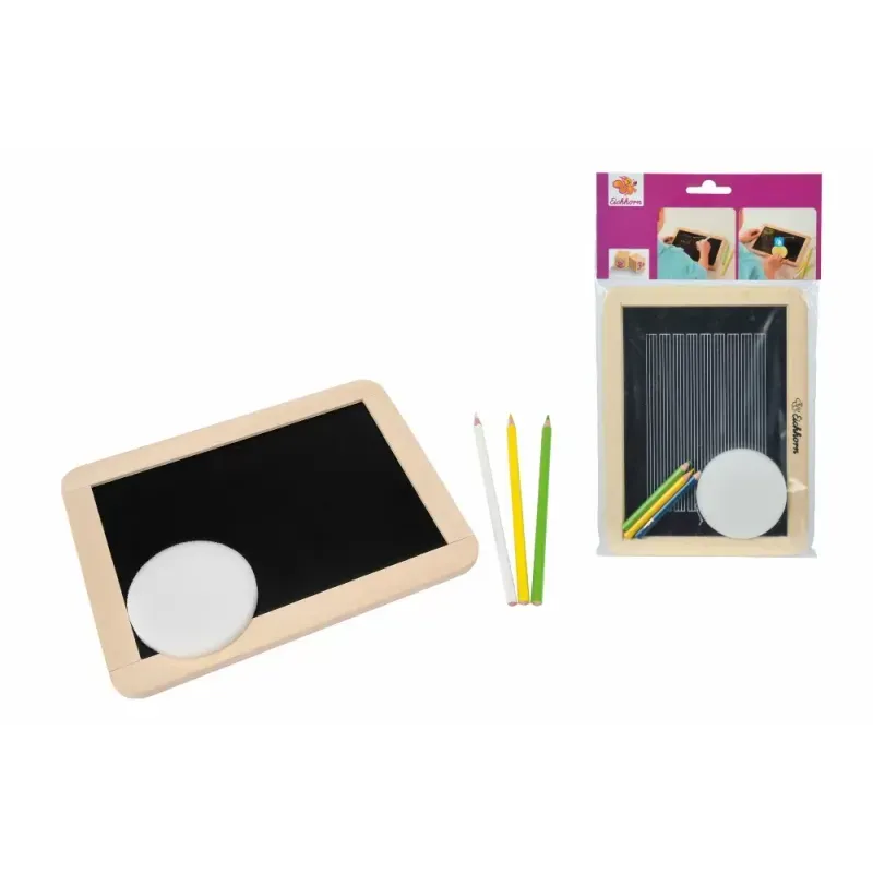 Jucarii, Copii si Bebe - Jucarii si jocuri - Jucarii & jocuri educative - Jucarii interactive - Eichhorn Tablita 25x18cm Din Lemn Pentru Scris - Infinity.ro