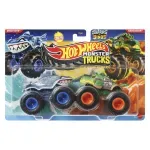 Jucarii, Copii si Bebe - Jucarii si jocuri - Vehicule si jucarii cu telecomanda - Masinute - Hot Wheels Monster Truck Set 2 Masini Great Bite Si Rageasaur Scara 1 La 64 - Infinity.ro