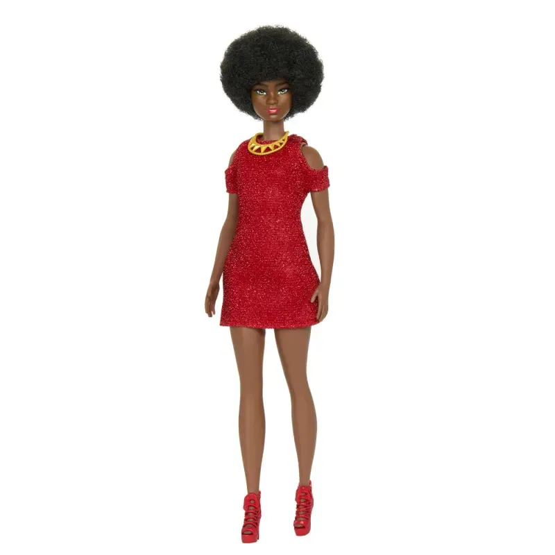 Jucarii, Copii si Bebe - Jucarii si jocuri - Papusi si accesorii - Papusi - Papusa Barbie Fashionista Mulatra Cu Par Afro - Infinity.ro