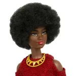 Jucarii, Copii si Bebe - Jucarii si jocuri - Papusi si accesorii - Papusi - Papusa Barbie Fashionista Mulatra Cu Par Afro - Infinity.ro