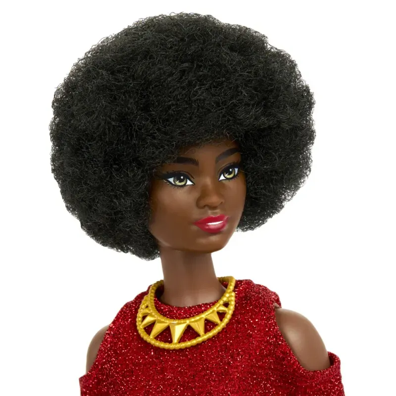 Jucarii, Copii si Bebe - Jucarii si jocuri - Papusi si accesorii - Papusi - Papusa Barbie Fashionista Mulatra Cu Par Afro - Infinity.ro