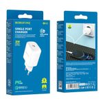 Laptop, Telefoane si Tablete - Telefoane mobile si accesorii - Accesorii Telefoane - Incarcatoare telefoane - Incarcator Retea USB-C Borofone BN3 Premium, Quick Charge, 20W, 1 X USB Tip-C - Alb - Infinity.ro