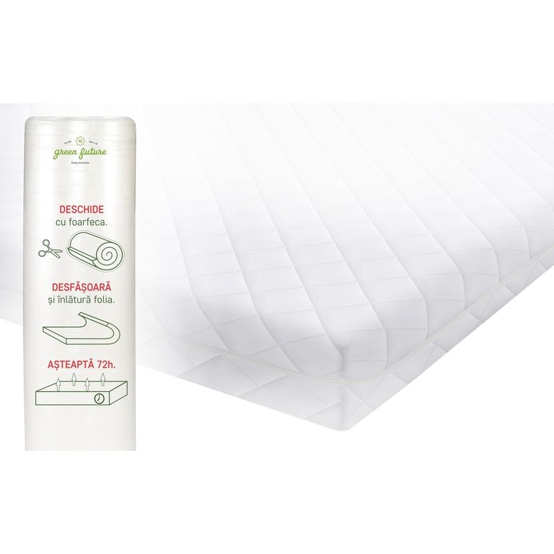 Casa si Gradina - Mobilier - Saltele si somiere - Saltele - Saltea SuperOrtopedica KONFORTA+ 20 cm, 160x200x20cm, Husa detasabila, lavabila, Reversibila, Fermitate Medie - Infinity.ro