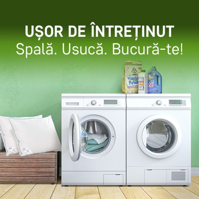Casa si Gradina - Textile si covoare - Perne si pilote - Perne - Perna Green Future LIFE, 50x70 cm, umplutura nanofibra - Infinity.ro