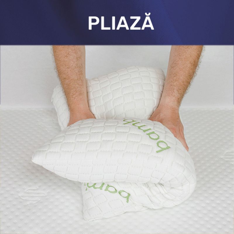 Casa si Gradina - Textile si covoare - Perne si pilote - Perne - Perna 50x70 cm, Essience Premium Collection, husa tricot bambus; umplutura fulgi memory si nanofibra extrafina; - Infinity.ro