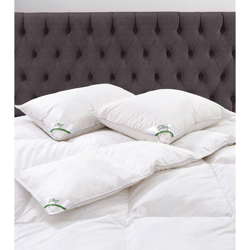 Casa si Gradina - Textile si covoare - Perne si pilote - Perne - Set 2 perne Sleep by Green Future 10% puf gasca 90% pana de gasca, 50x70 cm - Infinity.ro