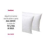 Casa si Gradina - Textile si covoare - Perne si pilote - Perne - Perna Dual Hybrid Confort, 100% puf si pana de gasca,  gel fiber 50 x 70 cm - Infinity.ro