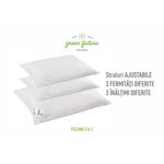 Casa si Gradina - Textile si covoare - Perne si pilote - Perne - Perna Feeling 3 in 1, 50x70 cm, umplutura mixta 50% puf gasca 50% pana de gasca, Nanofibra, Memory - Infinity.ro
