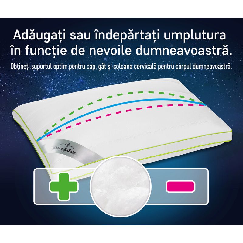 Casa si Gradina - Textile si covoare - Perne si pilote - Perne - Perna Nature, 45 x 65 cm, Alb - Bambus - Infinity.ro