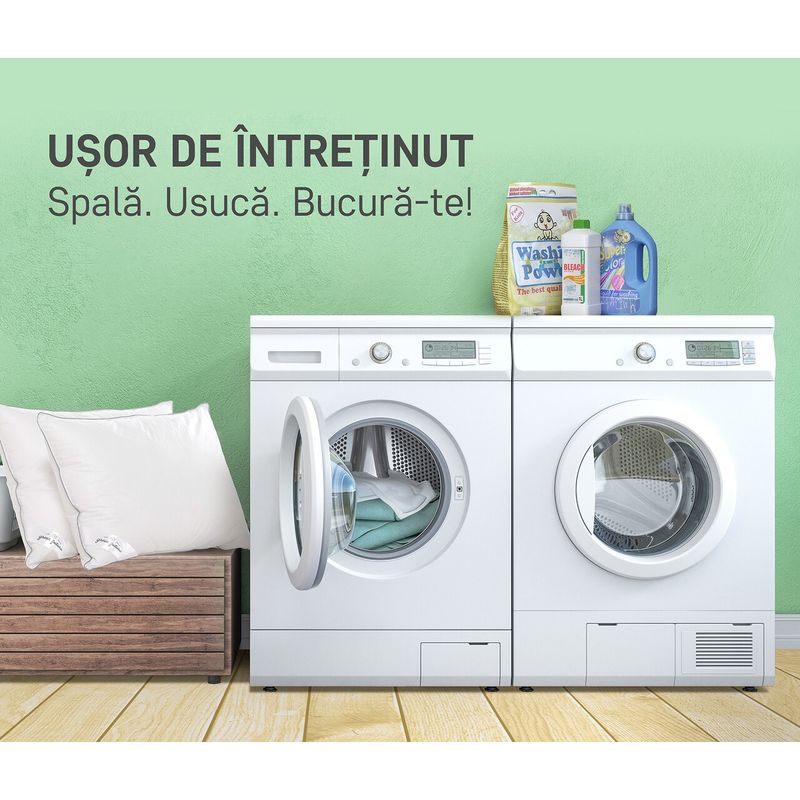 Casa si Gradina - Textile si covoare - Perne si pilote - Perne - Perna Feeling Green Future 50% puf de gasca 50% pana de gasca, 70x70 cm - Infinity.ro