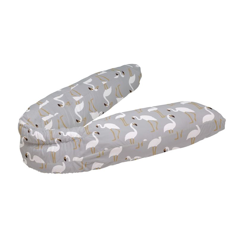 Casa si Gradina - Textile si covoare - Perne si pilote - Perne - Perna pentru gravide si alaptat, Flamingo Grey - Infinity.ro