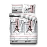 Casa si Gradina - Textile si covoare - Lenjerii de pat - Seturi de lenjerie - Lenjerie de pat dubla Paris, Bedora, 4 piese, 180x200, 100% bumbac, multicolor - Infinity.ro