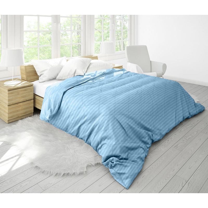 Casa si Gradina - Textile si covoare - Perne si pilote - Pilote - Pilota Alcam Damasc Bleu Ciel 180x200 cm, umplutura cu bambus, 300 g/mp - Infinity.ro