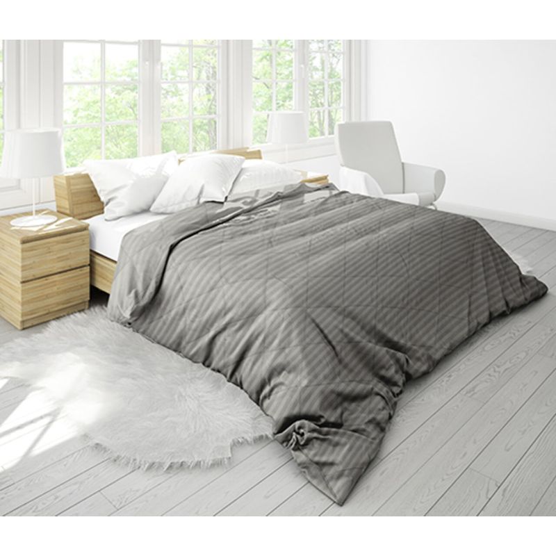 Casa si Gradina - Textile si covoare - Perne si pilote - Pilote - Pilota Alcam Damasc Grey 180x200 cm, umplutura cu bambus, 300 g/mp - Infinity.ro