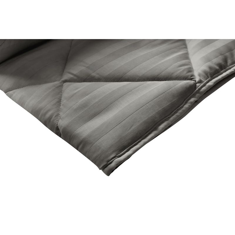Casa si Gradina - Textile si covoare - Perne si pilote - Pilote - Pilota Alcam Damasc Grey 180x200 cm, umplutura cu bambus, 300 g/mp - Infinity.ro