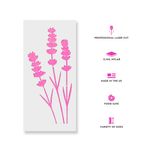 Casa si Gradina - Decoratiuni - DIY - Sabloane decorative pereti - Sablon Perete vopsire, tencuiala 0.7mm Lavender Stencil Refolosibil, model MXSP7173, 100 x 100 mm - Infinity.ro