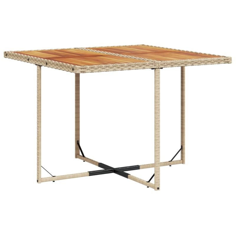 Casa si Gradina - Gradina si terasa - Mobilier exterior - Seturi mobila gradina - Set de masa pentru gradina, 9 piese, cu perne, bej, poliratan - Infinity.ro
