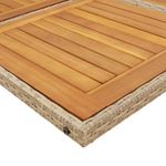 Casa si Gradina - Gradina si terasa - Mobilier exterior - Seturi mobila gradina - Set de masa pentru gradina, 7 piese, cu perne, bej, poliratan - Infinity.ro