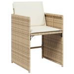 Casa si Gradina - Gradina si terasa - Mobilier exterior - Seturi mobila gradina - Set de masa pentru gradina, 7 piese, cu perne, bej, poliratan - Infinity.ro