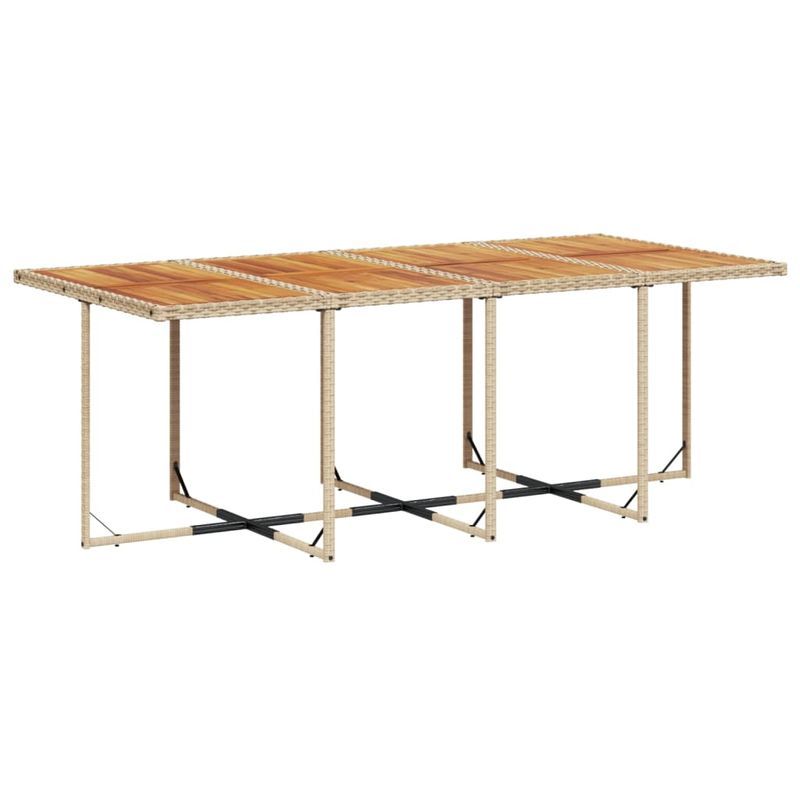 Casa si Gradina - Gradina si terasa - Mobilier exterior - Seturi mobila gradina - Set de masa pentru gradina, 9 piese, cu perne, bej, poliratan - Infinity.ro