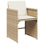 Casa si Gradina - Gradina si terasa - Mobilier exterior - Seturi mobila gradina - Set de masa pentru gradina, 9 piese, cu perne, bej, poliratan - Infinity.ro