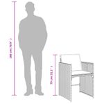 Casa si Gradina - Gradina si terasa - Mobilier exterior - Seturi mobila gradina - Set de masa pentru gradina, 9 piese, cu perne, bej, poliratan - Infinity.ro