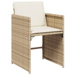 Casa si Gradina - Gradina si terasa - Mobilier exterior - Seturi mobila gradina - Set mobilier de gradina cu perne, 11 piese, bej, poliratan - Infinity.ro