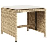 Casa si Gradina - Gradina si terasa - Mobilier exterior - Seturi mobila gradina - Set mobilier de gradina cu perne, 11 piese, bej, poliratan - Infinity.ro